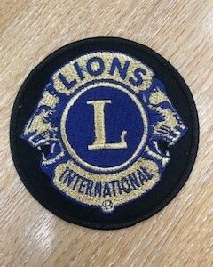 4 inch Black Deluxe Embroidered Badge