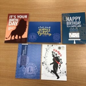 Lions Brain Tumour M1-5 Birthday Cards