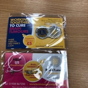Lions Brain Tumour Pin