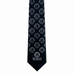 Tie Black 'We Serve'
