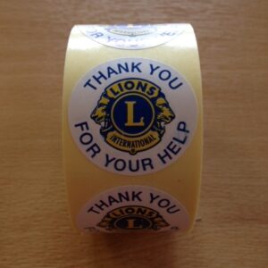 Stickers X 500 'Thank You For Your Help'