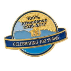 100% Attendance Pin 2016-17