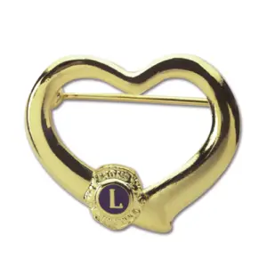 Gold Heart Pin