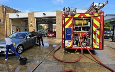 New Century Leos Organise Car Wash at Felixstowe Fire Station